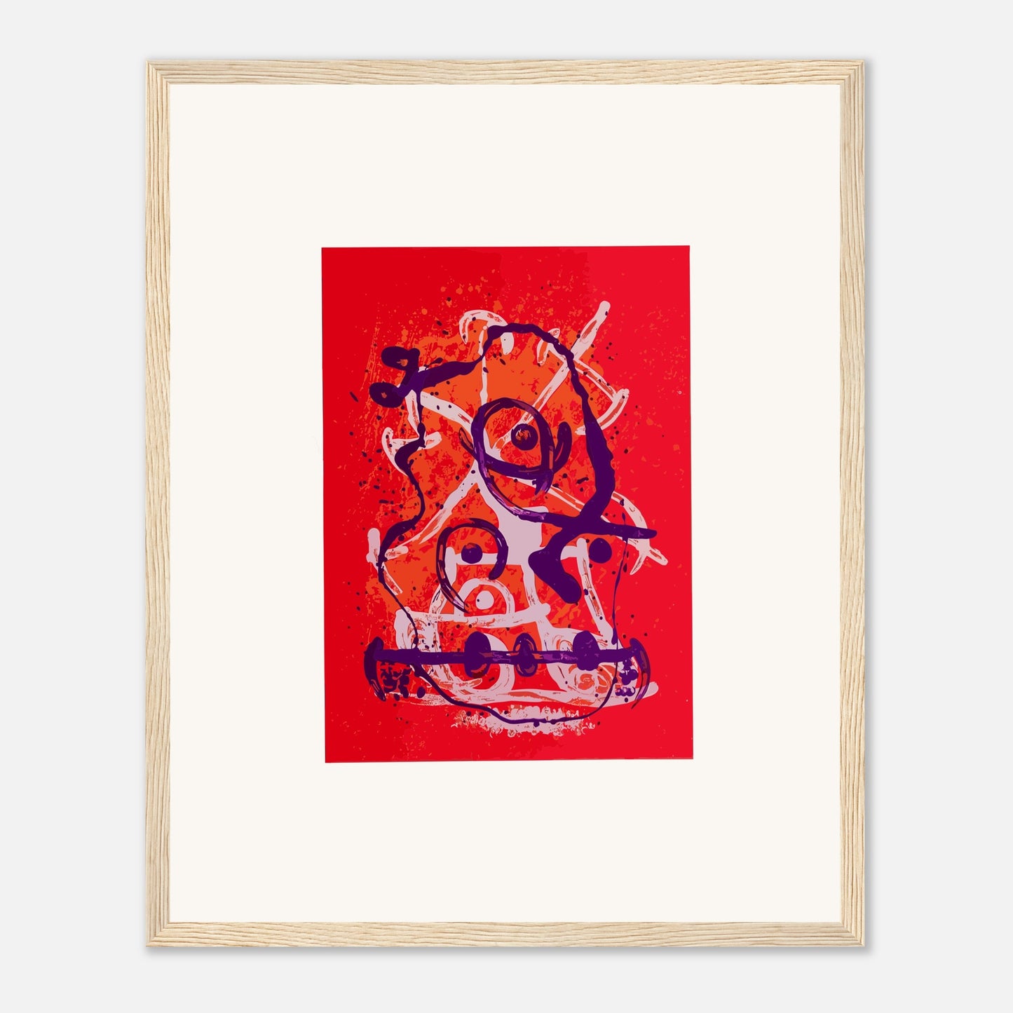 Chevauchée de Joan Miró - Rouge Violet, 1969