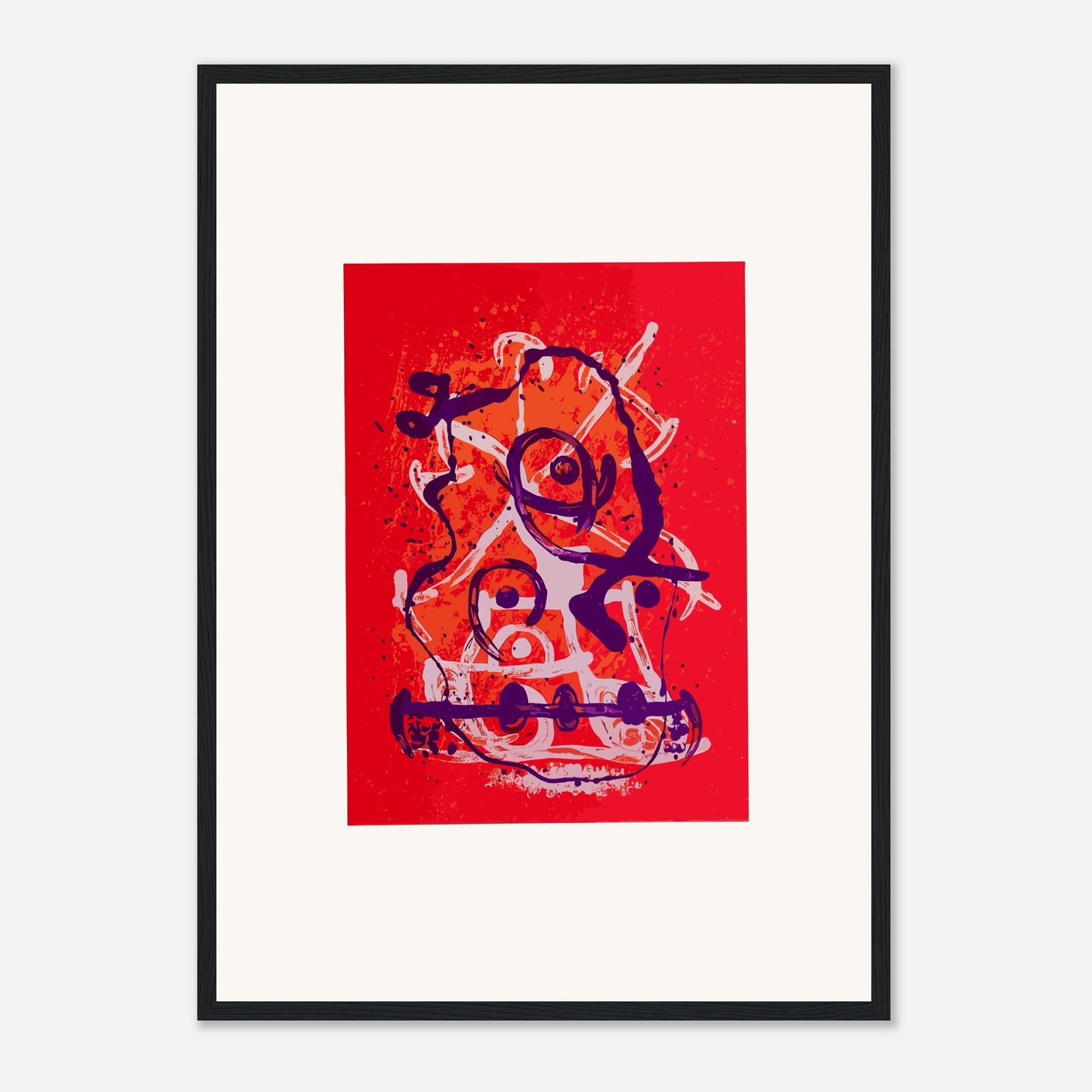 Chevauchée de Joan Miró - Rouge Violet, 1969
