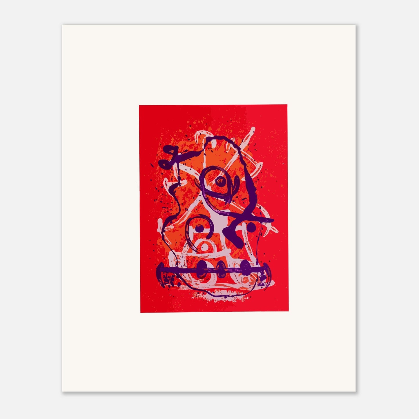 Chevauchée de Joan Miró - Rouge Violet, 1969