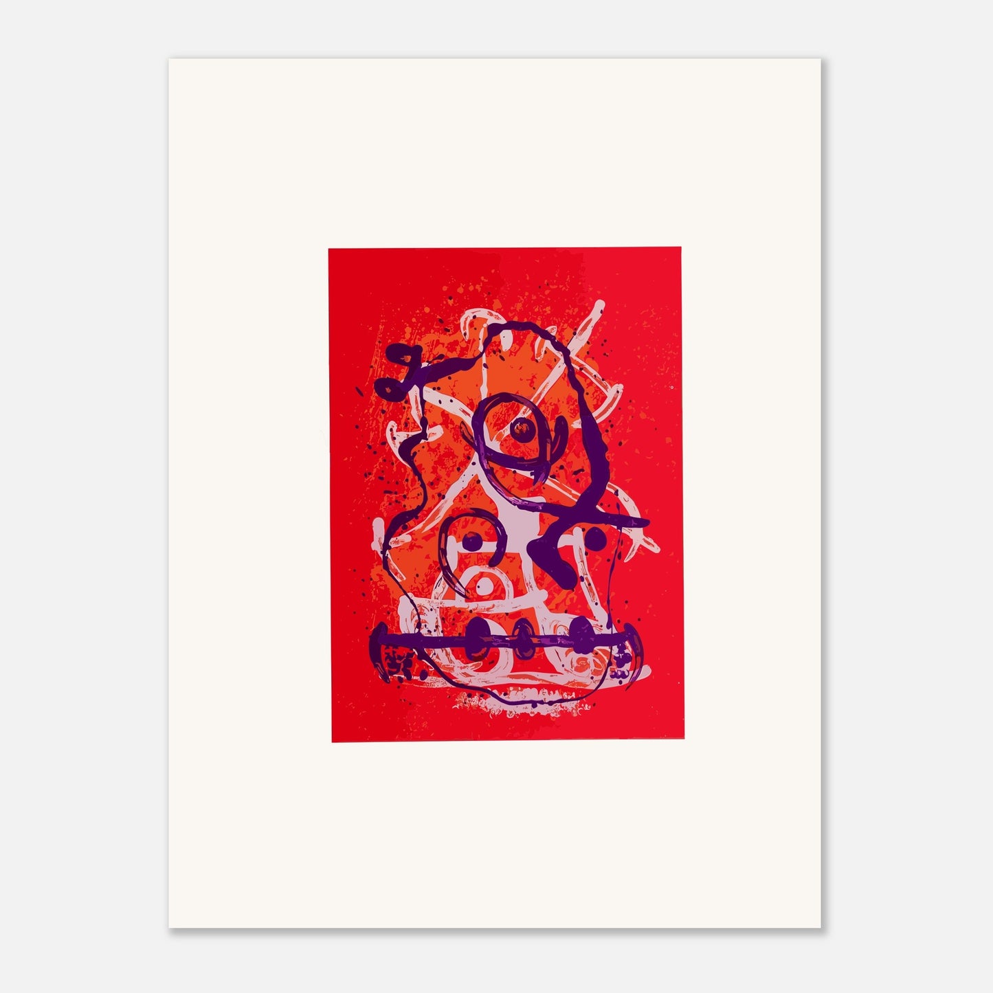 Chevauchée de Joan Miró - Rouge Violet, 1969
