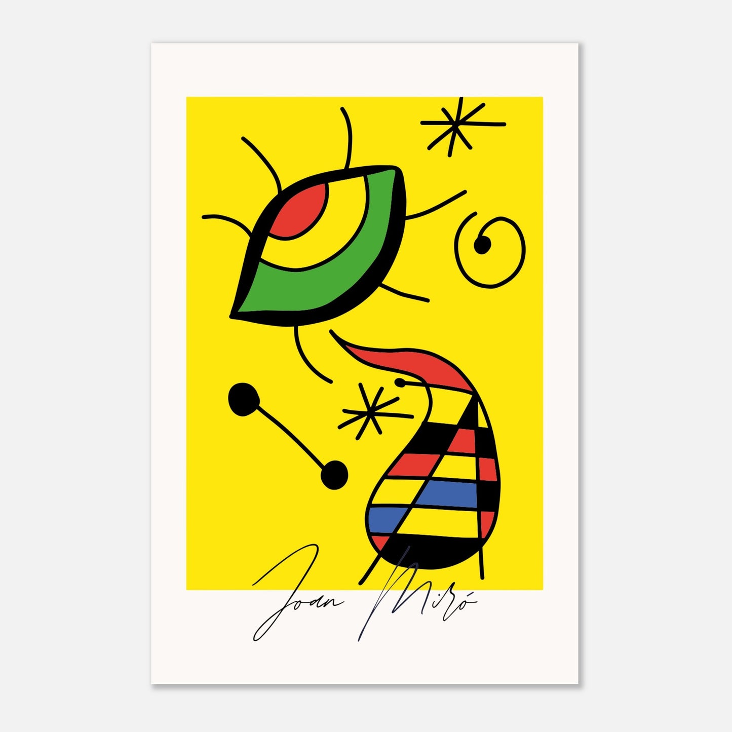 Exposição de Arte Joan Miró Minimalista VII