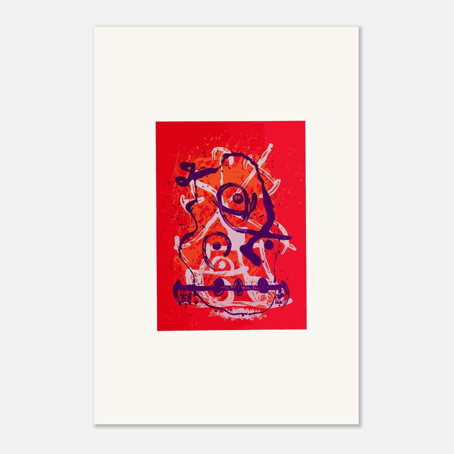 Chevauchée de Joan Miró - Rouge Violet, 1969