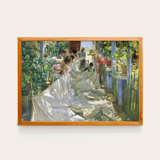 Joaquín Sorolla, Mending the Sail, 1896