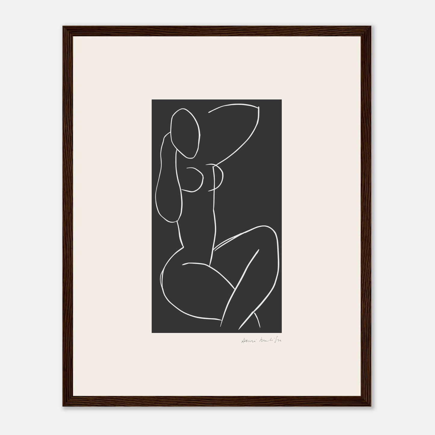 Henri Matisse sentado nu, com as pernas cruzadas, 1995