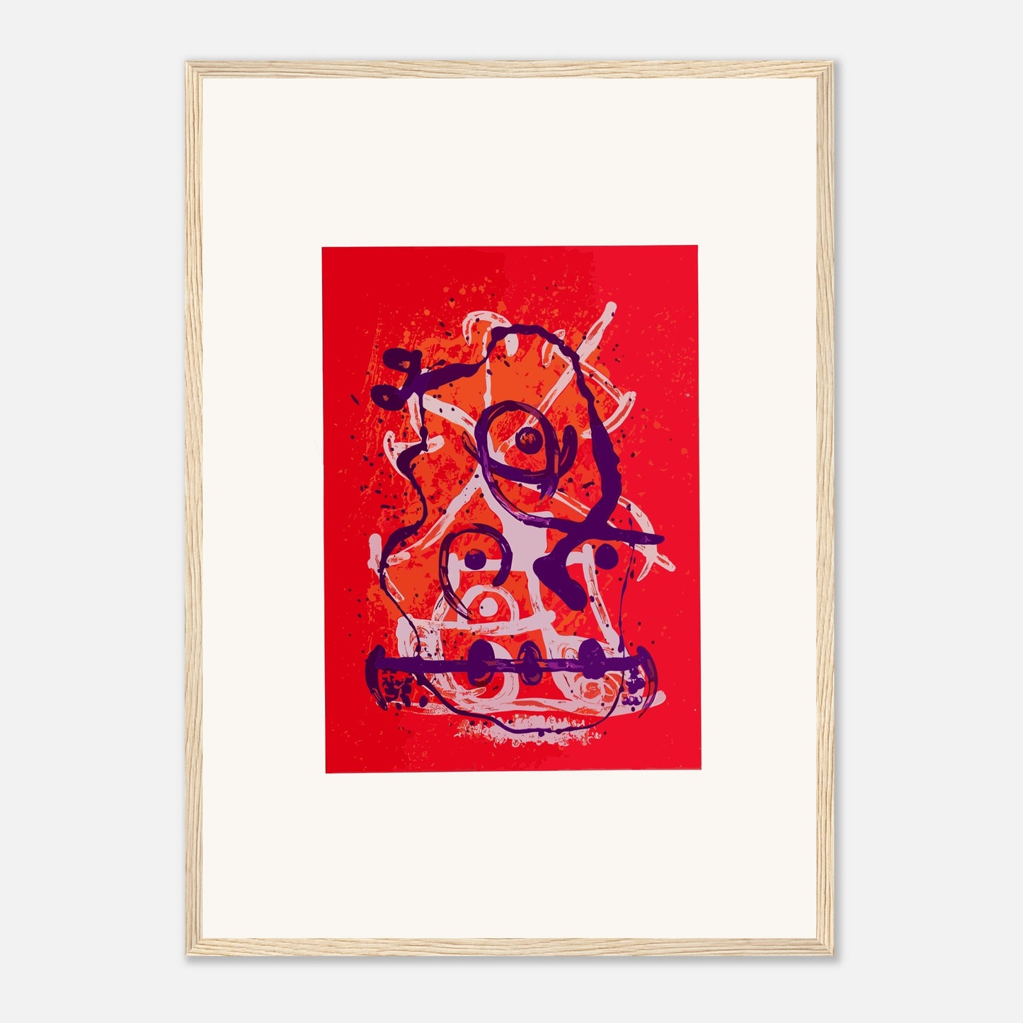 Chevauchée de Joan Miró - Rouge Violet, 1969