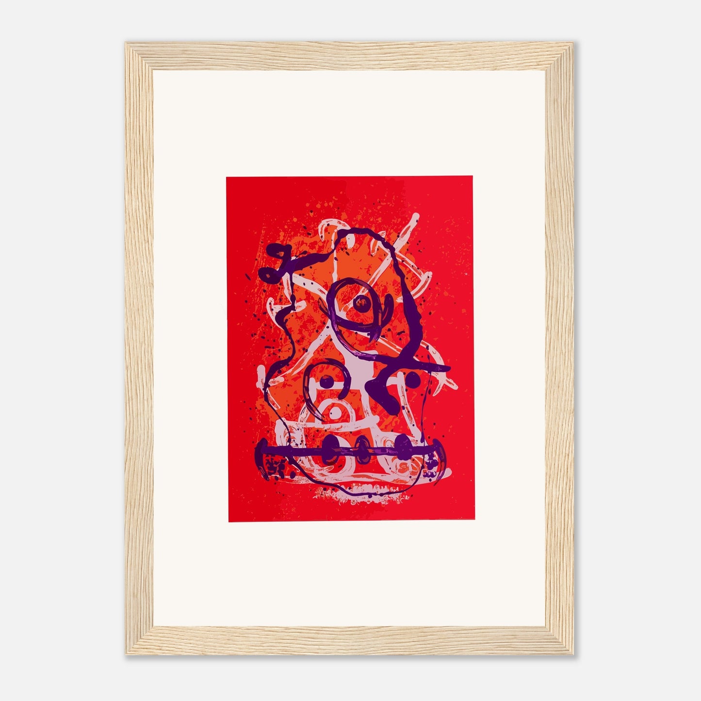 Chevauchée de Joan Miró - Rouge Violet, 1969