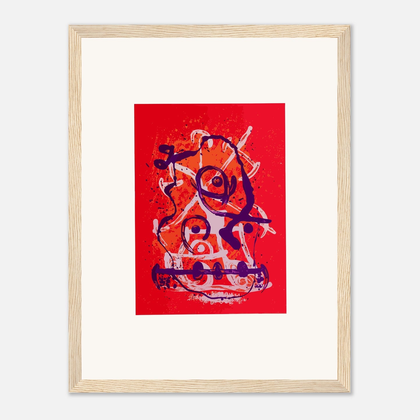 Chevauchée de Joan Miró - Rouge Violet, 1969