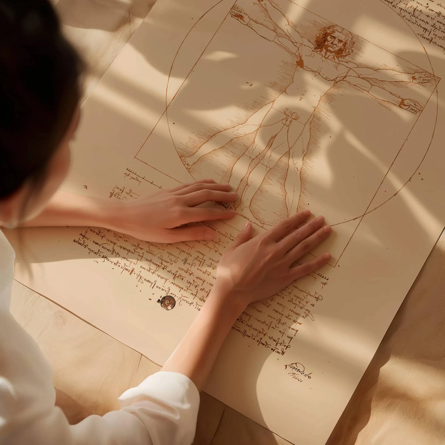 Leonardo da Vinci, Vitruvian Man (Vitruve Luc Viatour), 1492