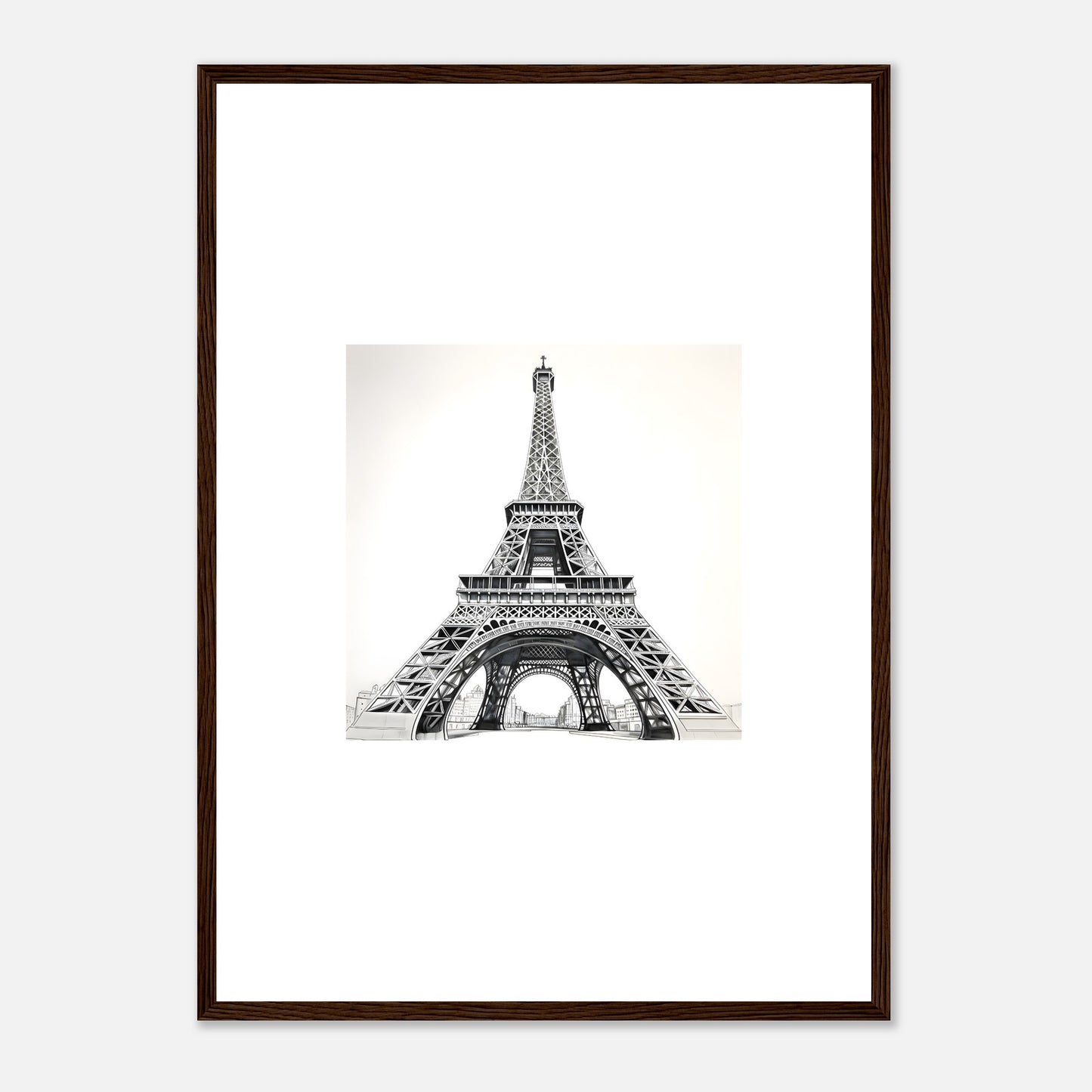 Eiffel Tower Detailed Drawing