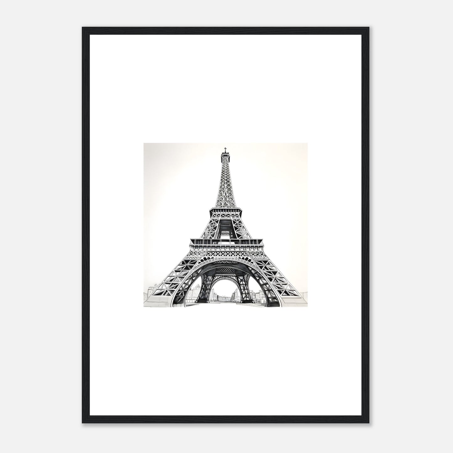 Eiffel Tower Detailed Drawing