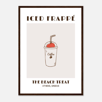 Iced Frappé: A Beach Coffee Treat