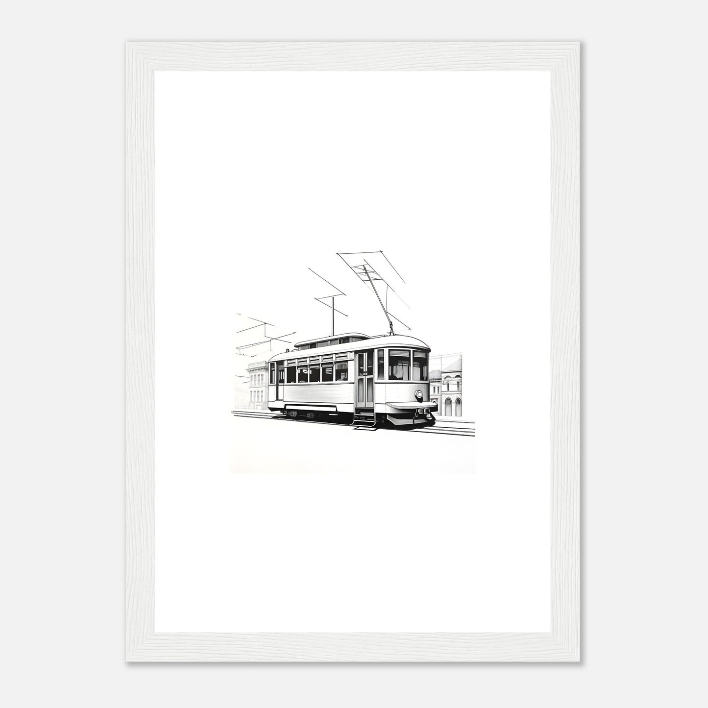 Lisbon Tram Detailed Drawing