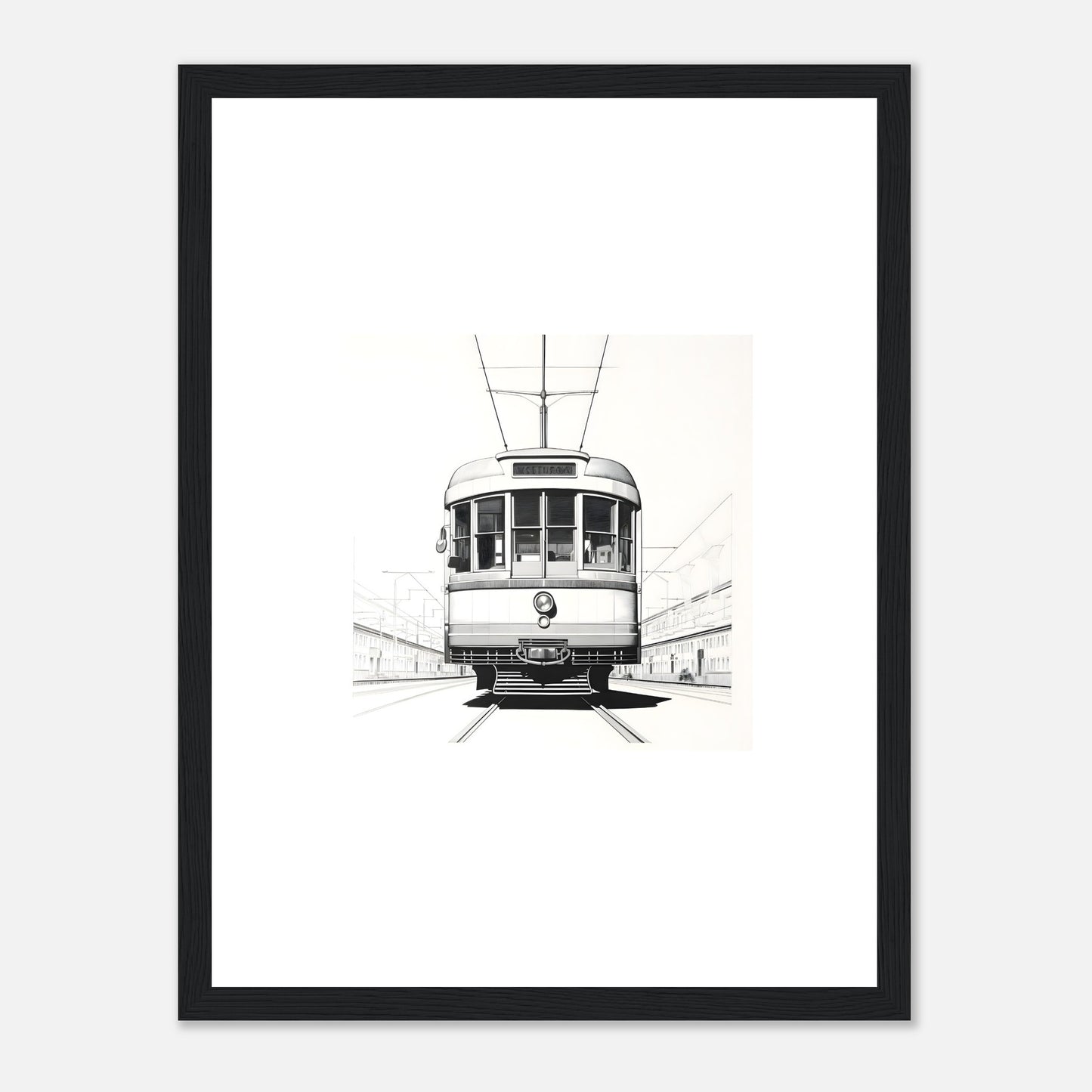 European Tram Detailed Drawing