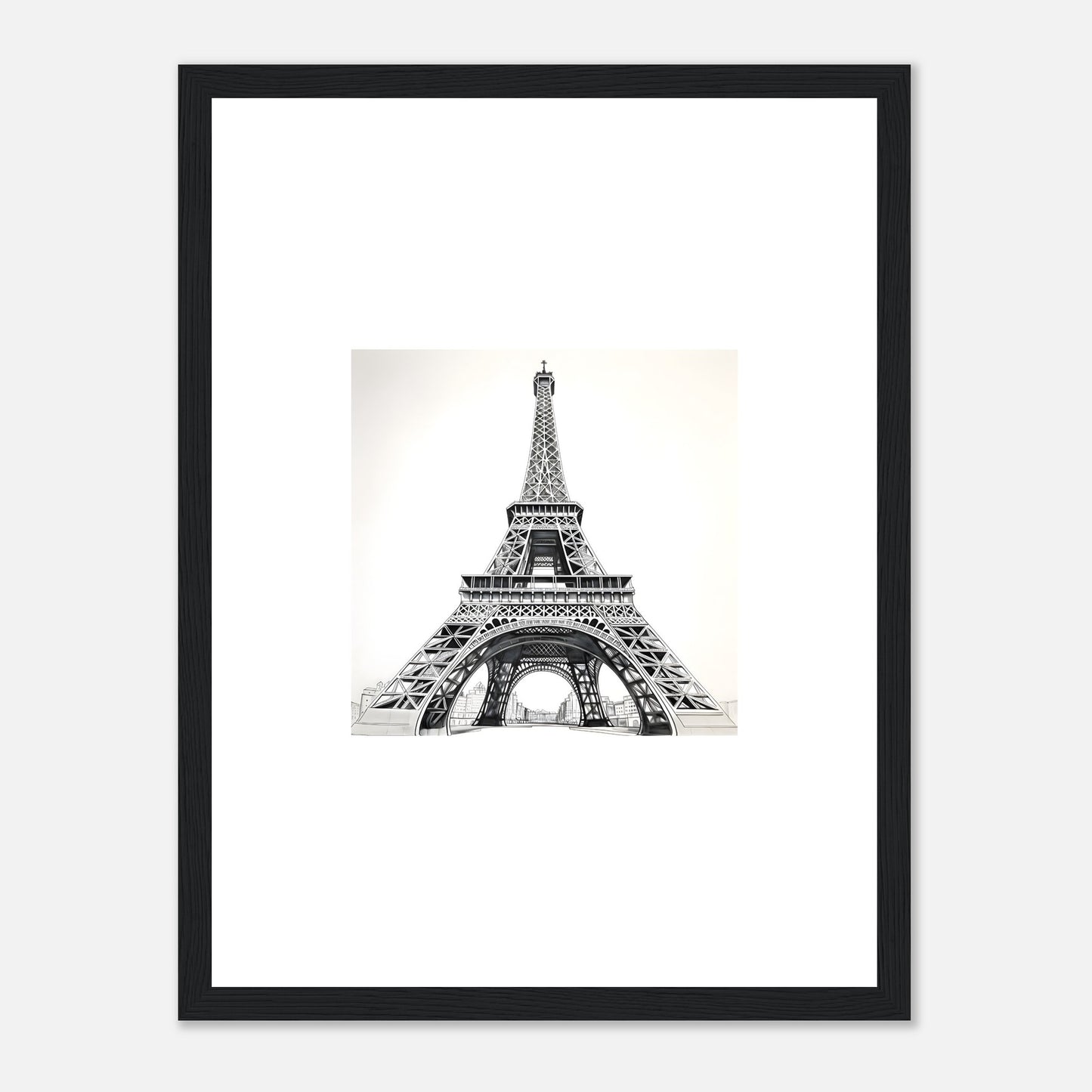 Eiffel Tower Detailed Drawing