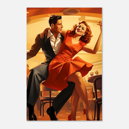 Retro Harmony: Dancing in the Diner