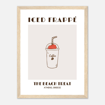 Iced Frappé: A Beach Coffee Treat