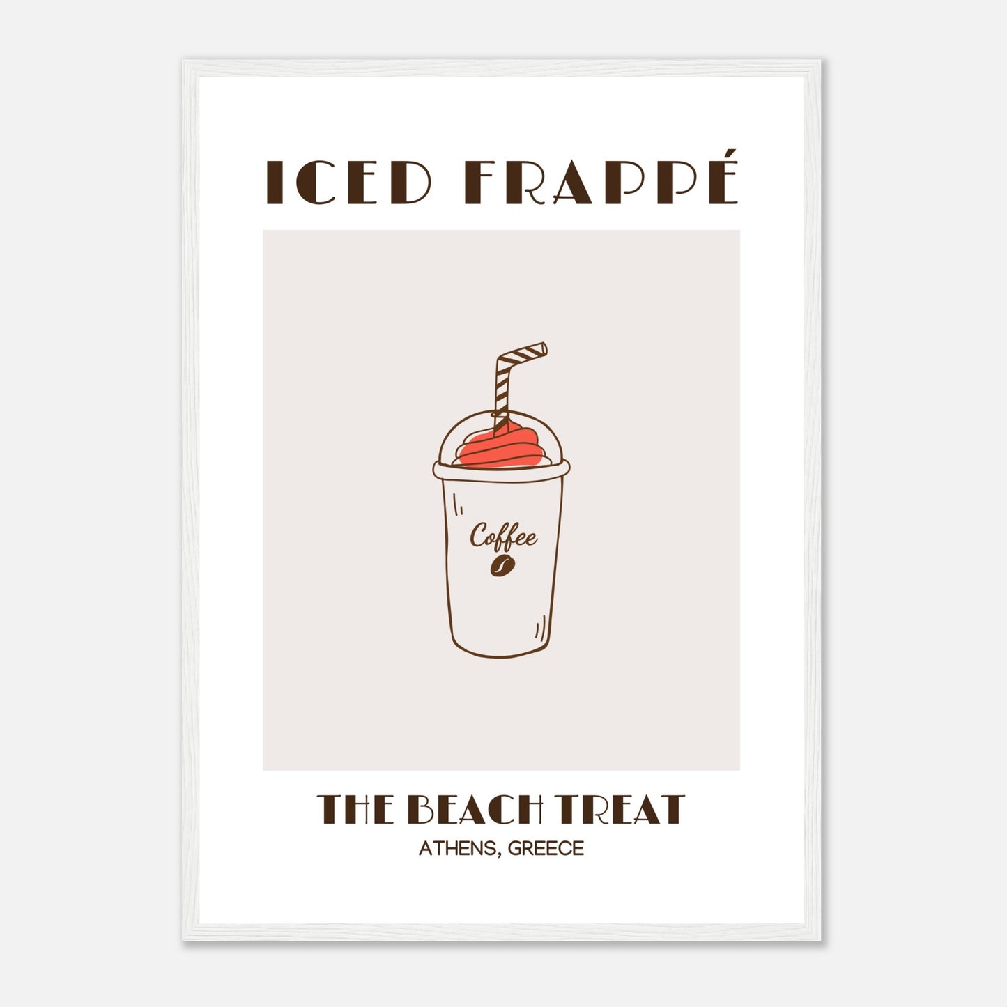 Frappé glacé : un régal au café de plage