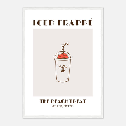 Iced Frappé: A Beach Coffee Treat