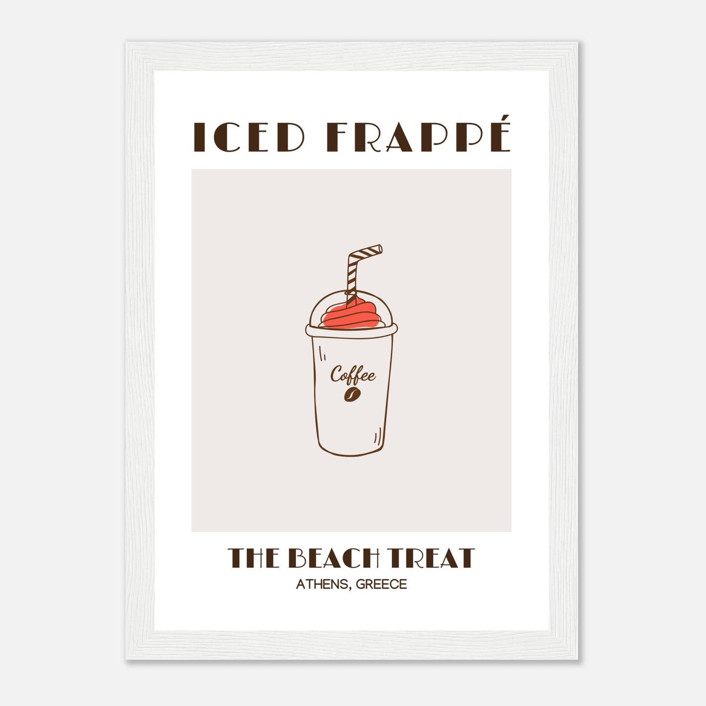 Iced Frappé: Ein Strandkaffee-Genuss