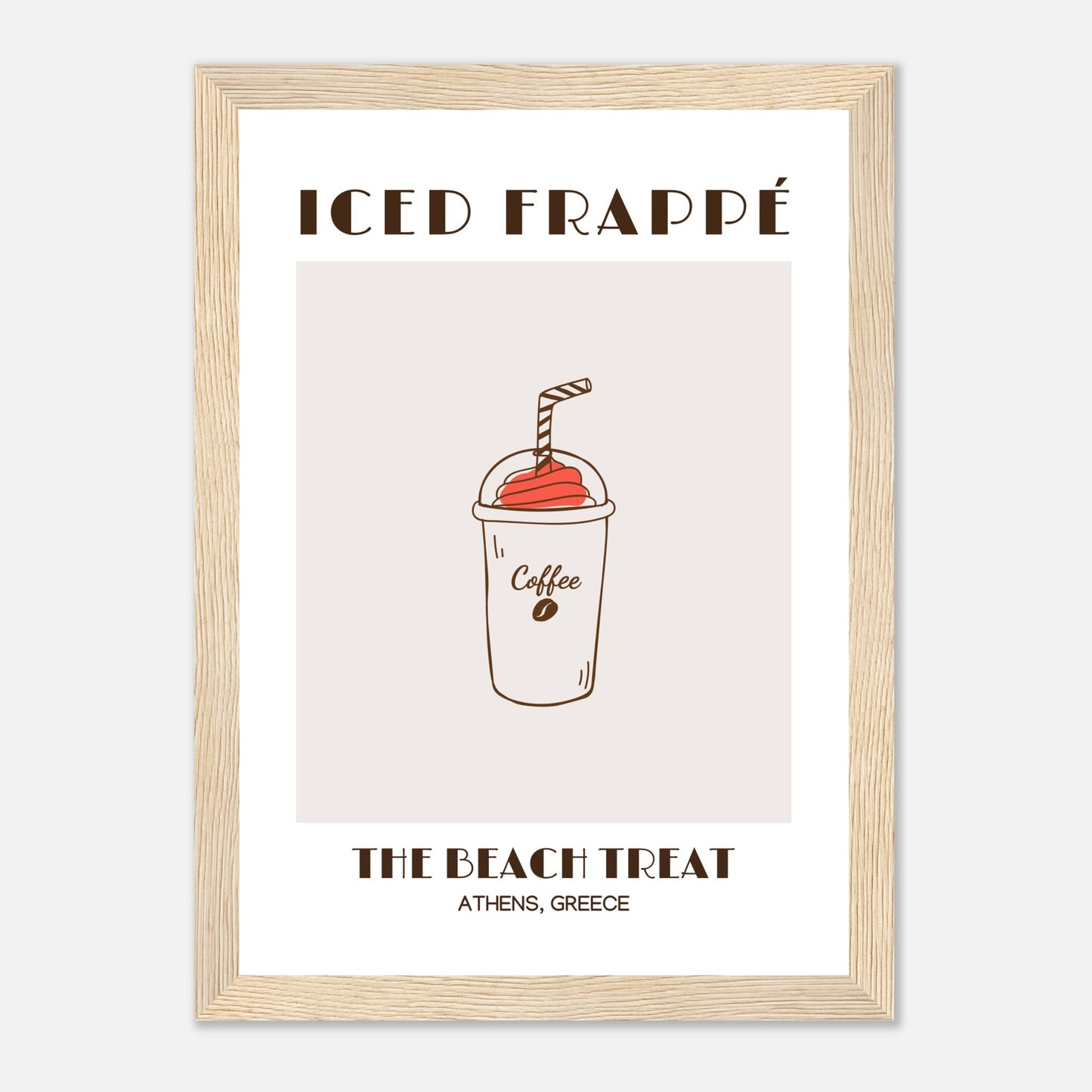 Iced Frappé: Ein Strandkaffee-Genuss