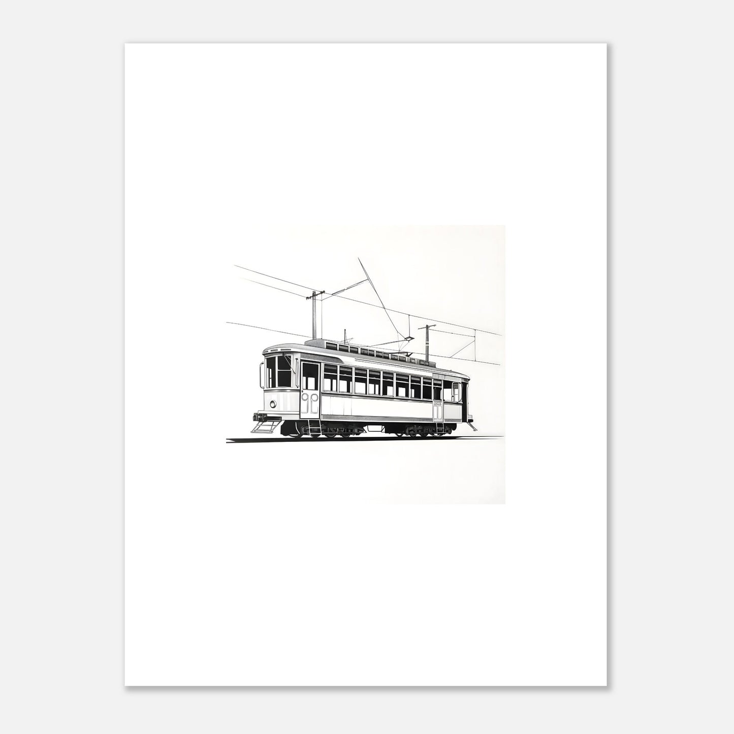 European Tram Detailed Drawing II