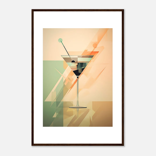 Geometric Martini Symphony: Artistry in Every Sip