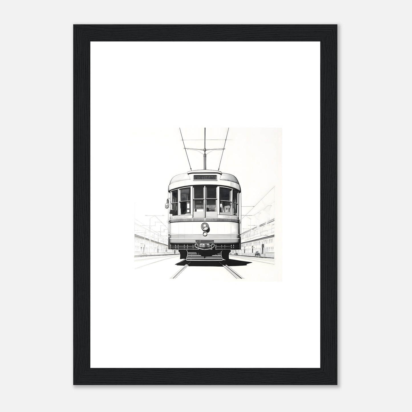 European Tram Detailed Drawing