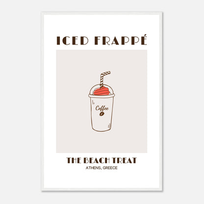 Iced Frappé: A Beach Coffee Treat