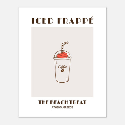 Frappé glacé : un régal au café de plage