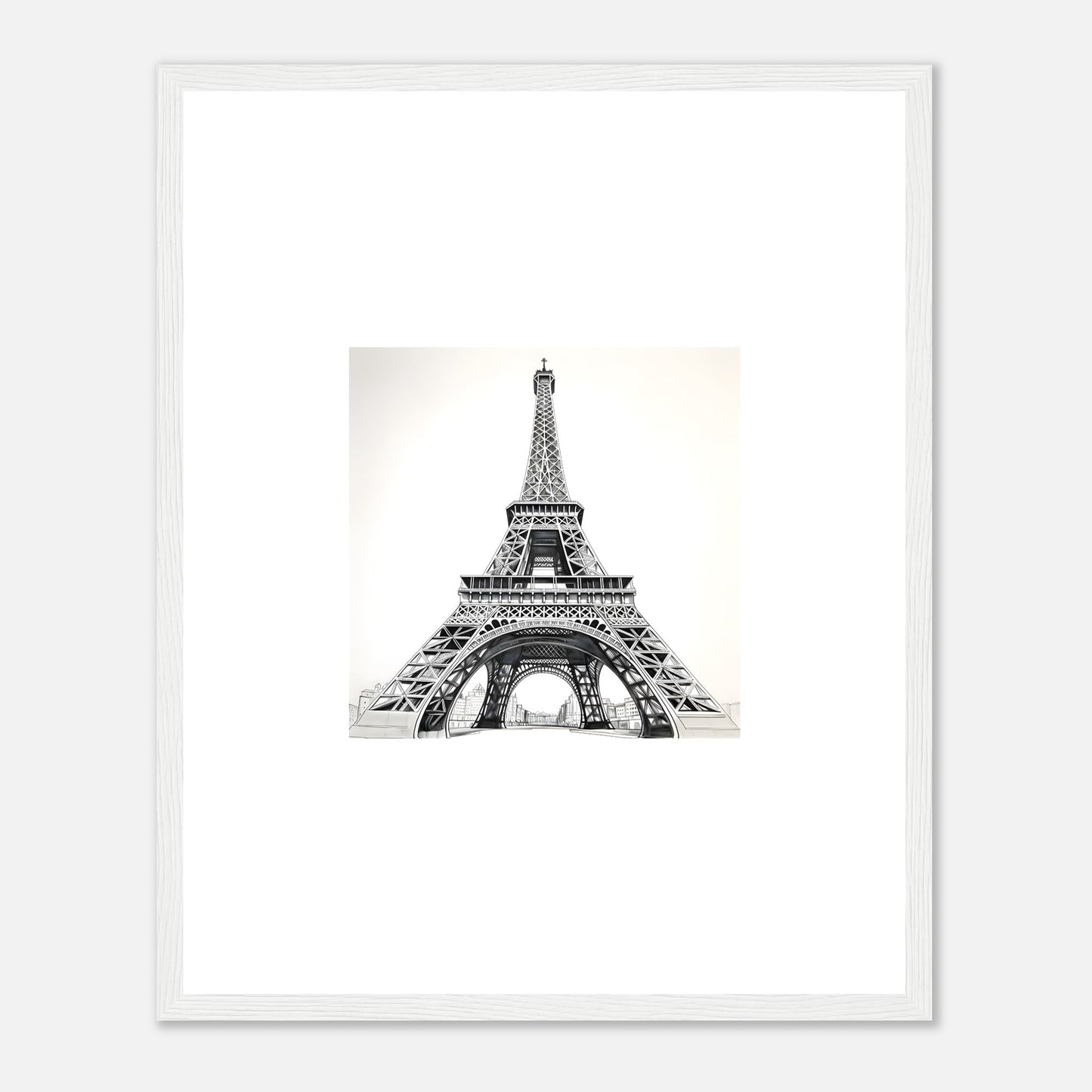 Eiffel Tower Detailed Drawing