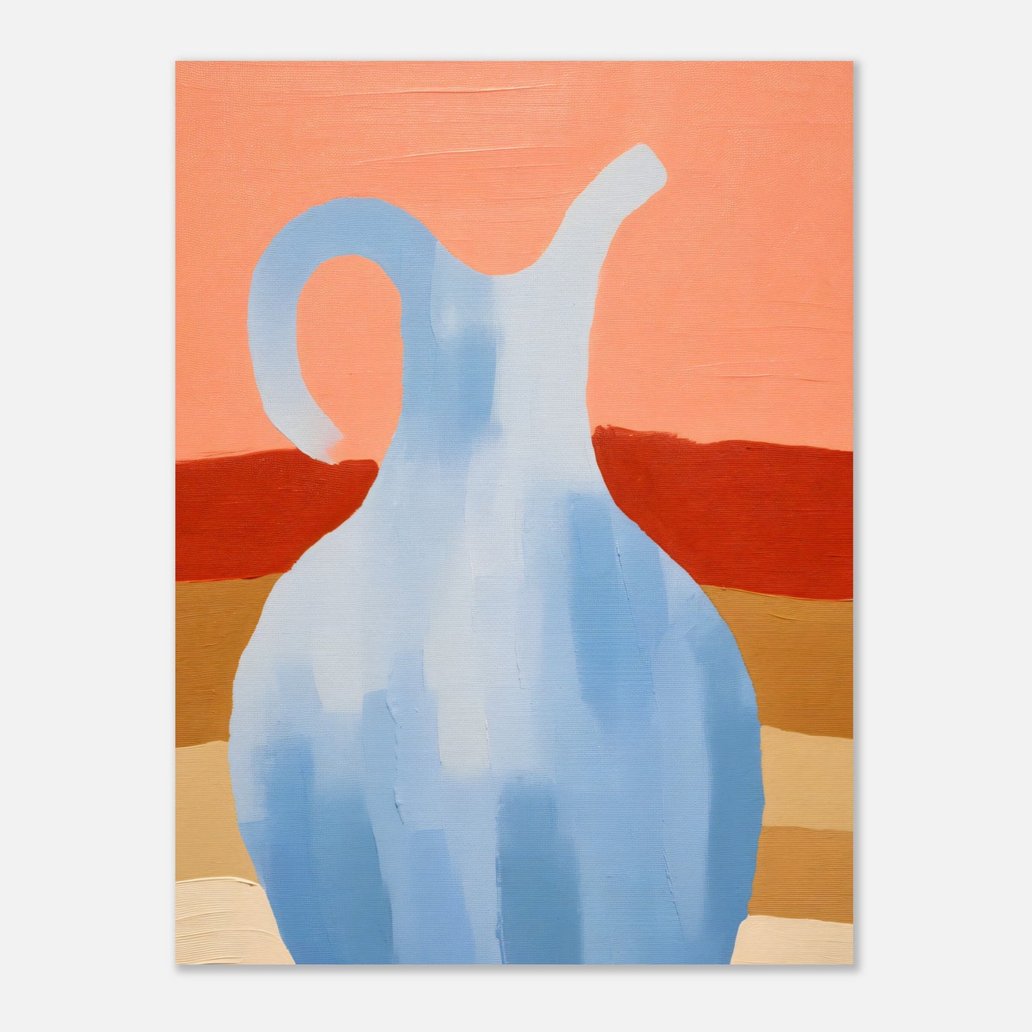 Vase haletant à l'huile II 