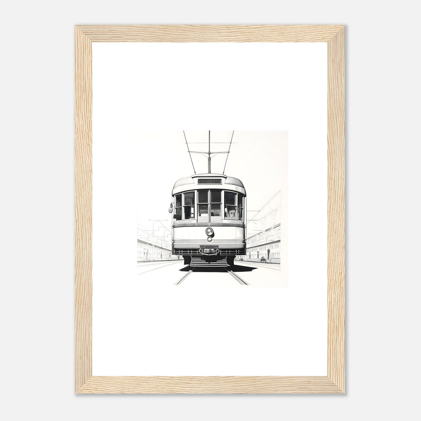 European Tram Detailed Drawing