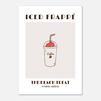 Iced Frappé: A Beach Coffee Treat