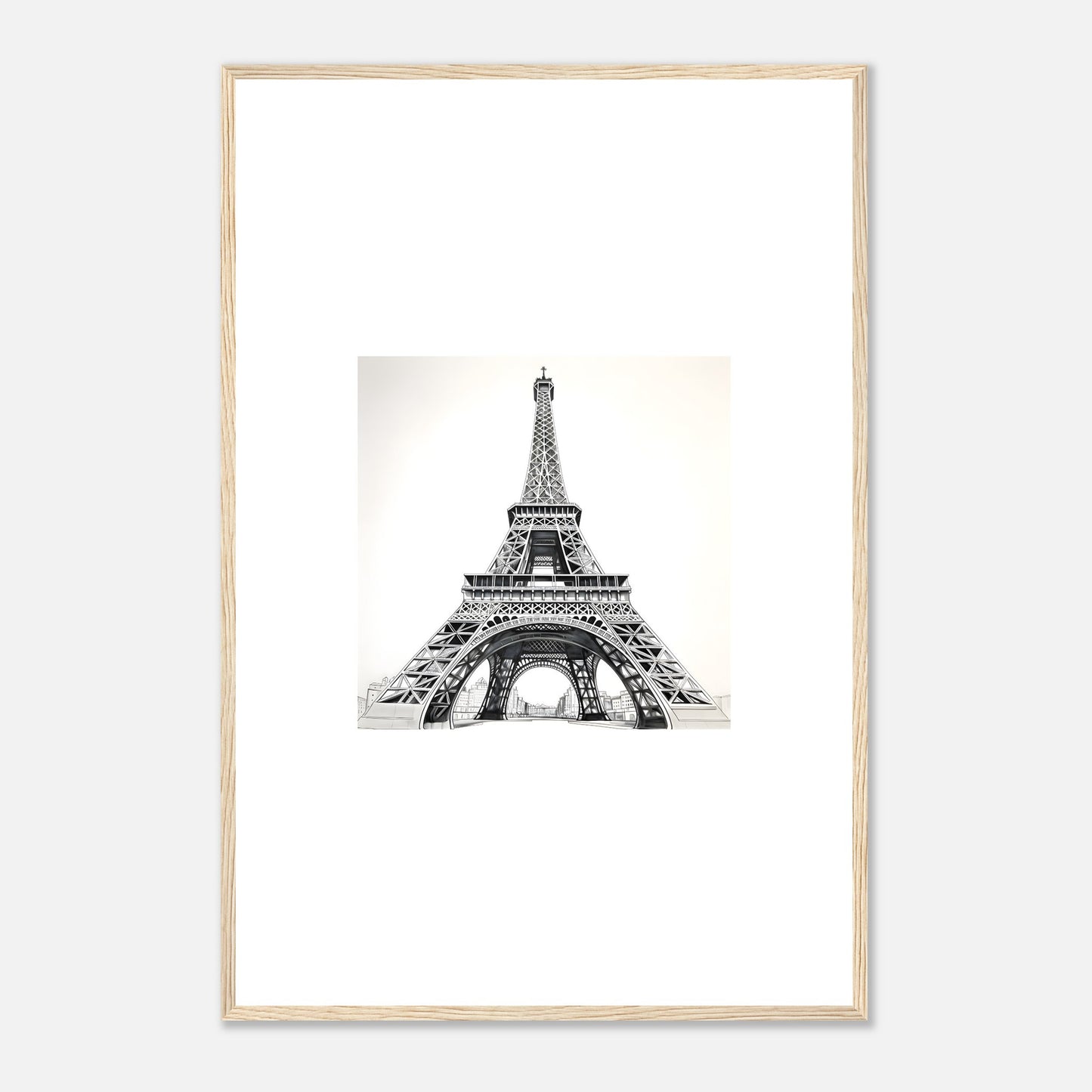 Dessin détaillé de la Tour Eiffel 