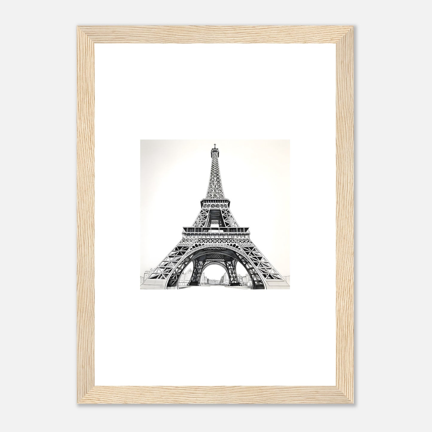 Eiffel Tower Detailed Drawing