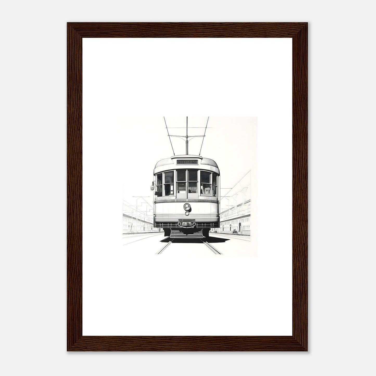 European Tram Detailed Drawing