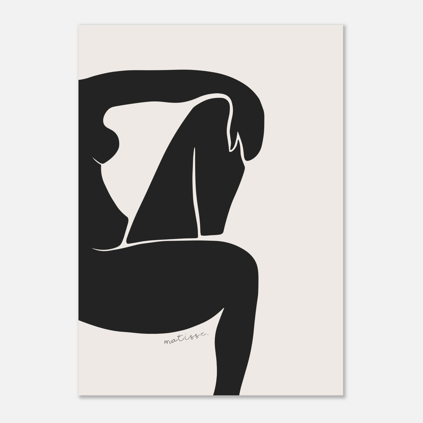 Corpo de mulher Henri Matisse Nu Noir 