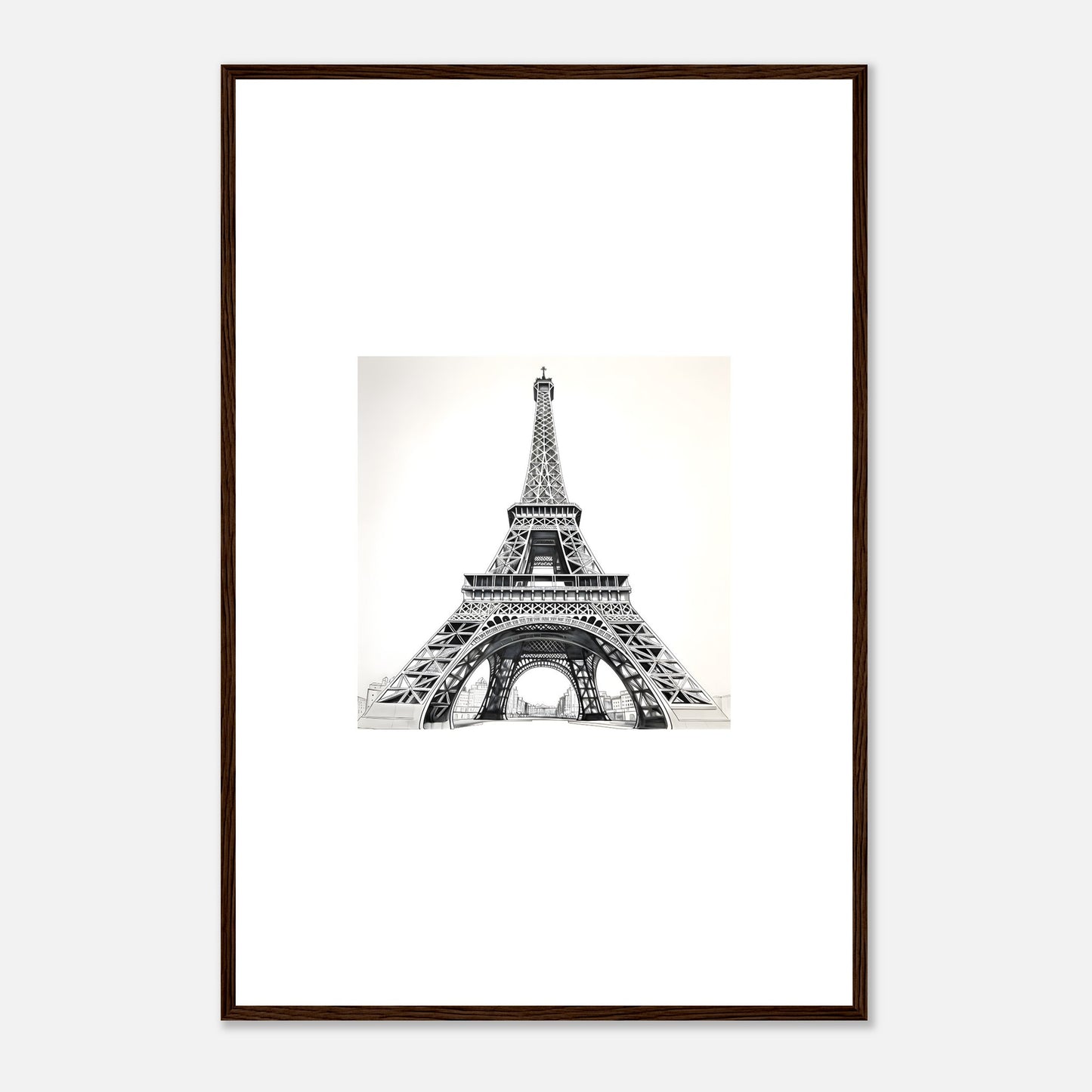 Eiffel Tower Detailed Drawing