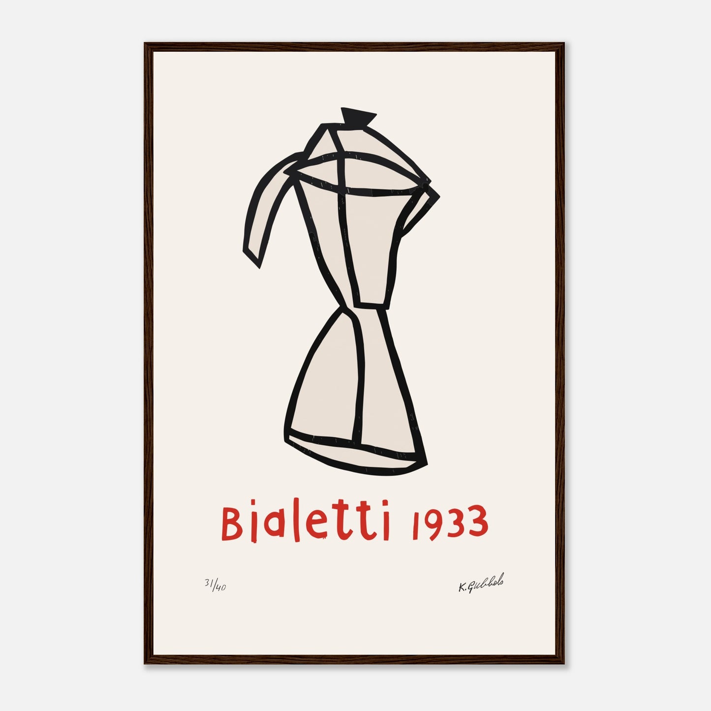 Bialetti 1933 de Klaas Gubbels, Representação Original