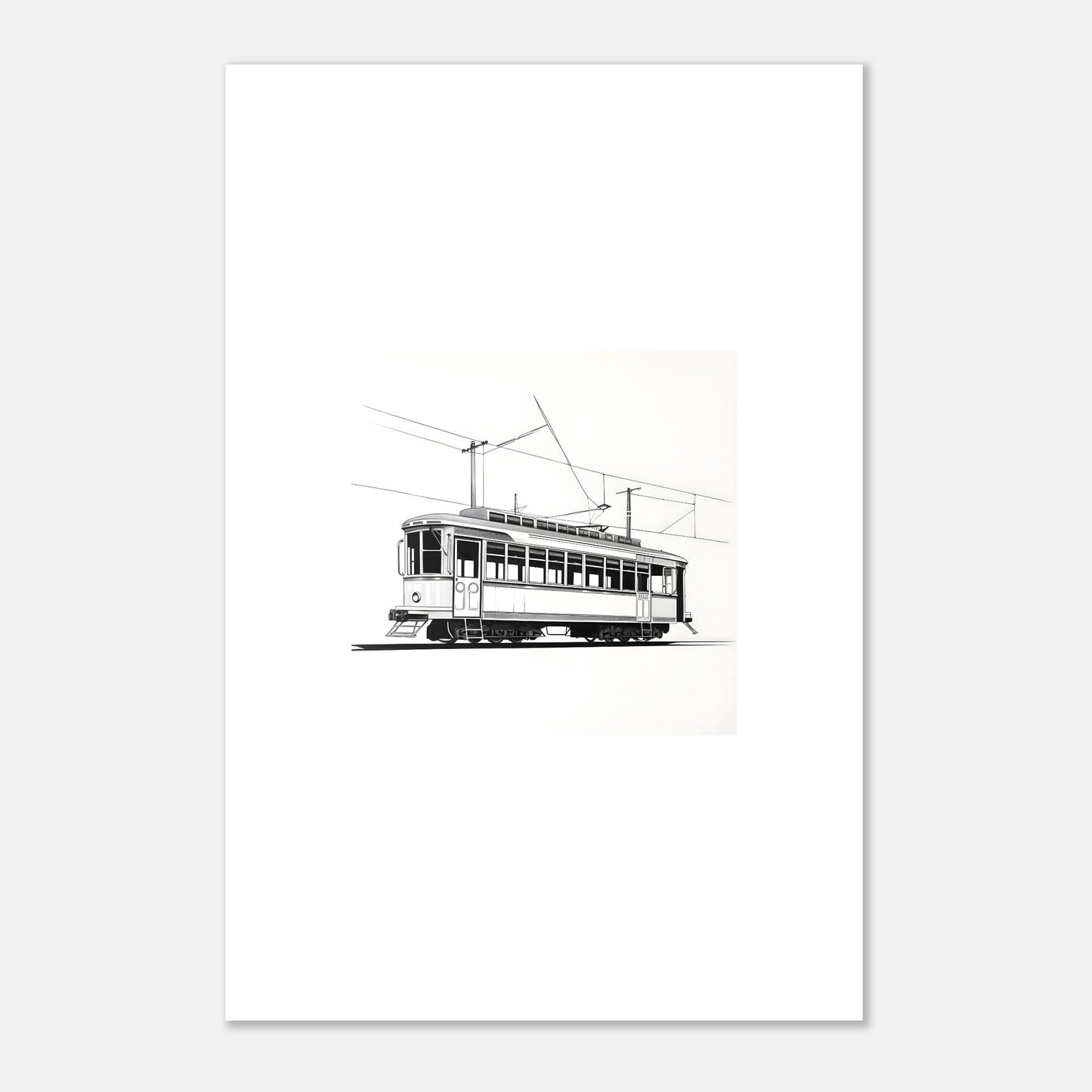 European Tram Detailed Drawing II