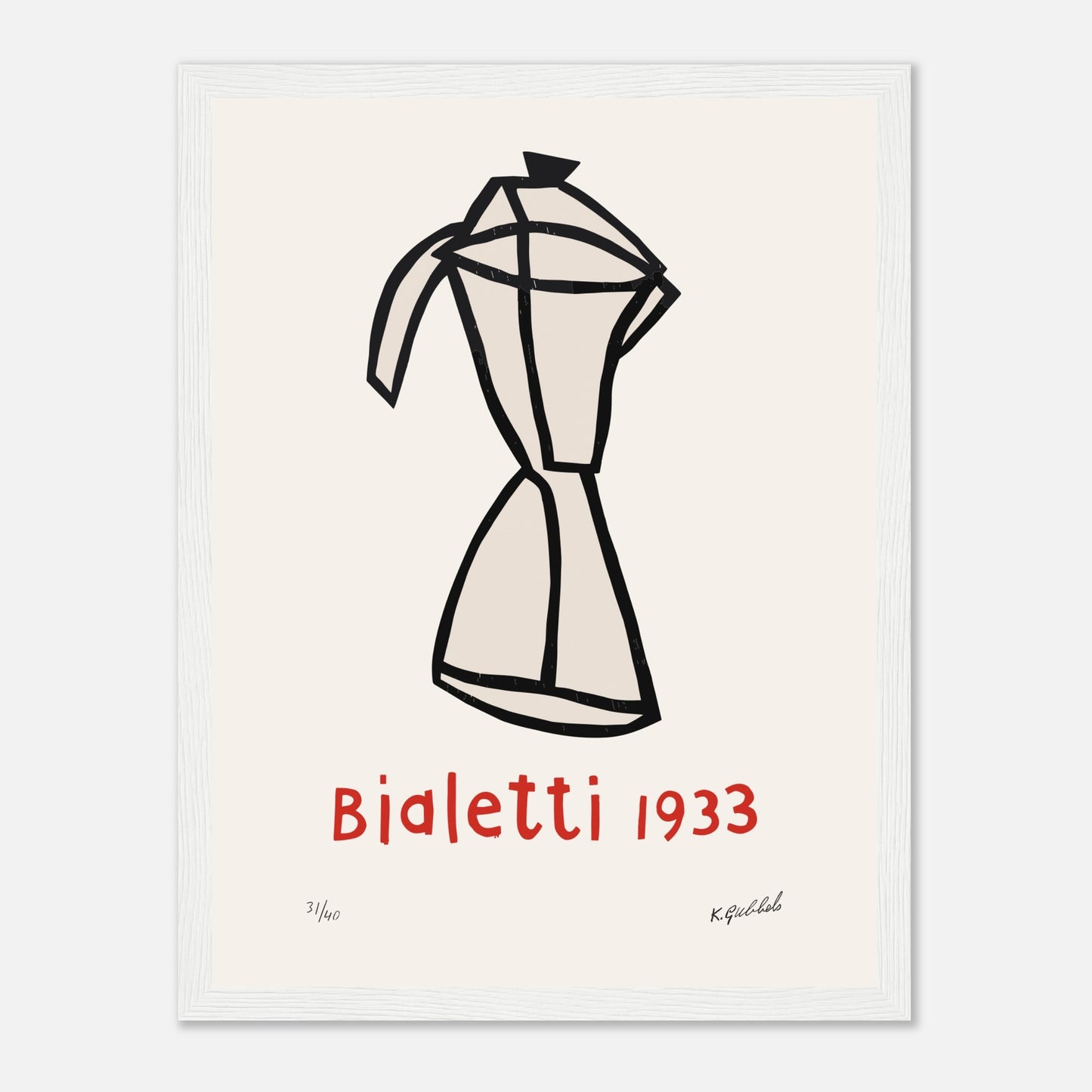 Bialetti 1933 par Klaas Gubbels, représentation originale