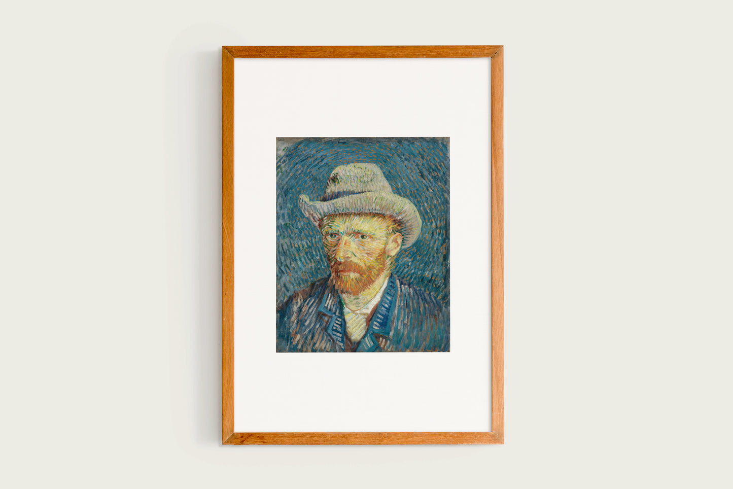 Vincent Van Gogh, Autorretrato com chapéu de feltro cinza, 1887