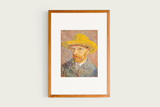 Vincent Van Gogh, autorretrato com chapéu de palha, 1887