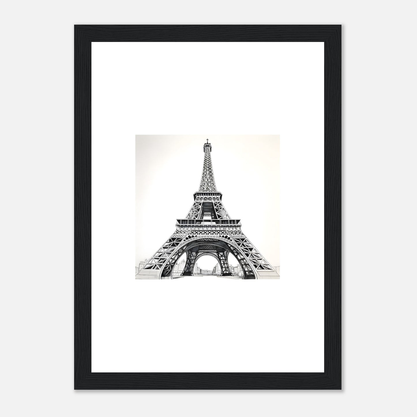 Eiffel Tower Detailed Drawing