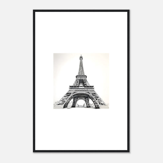 Eiffel Tower Detailed Drawing