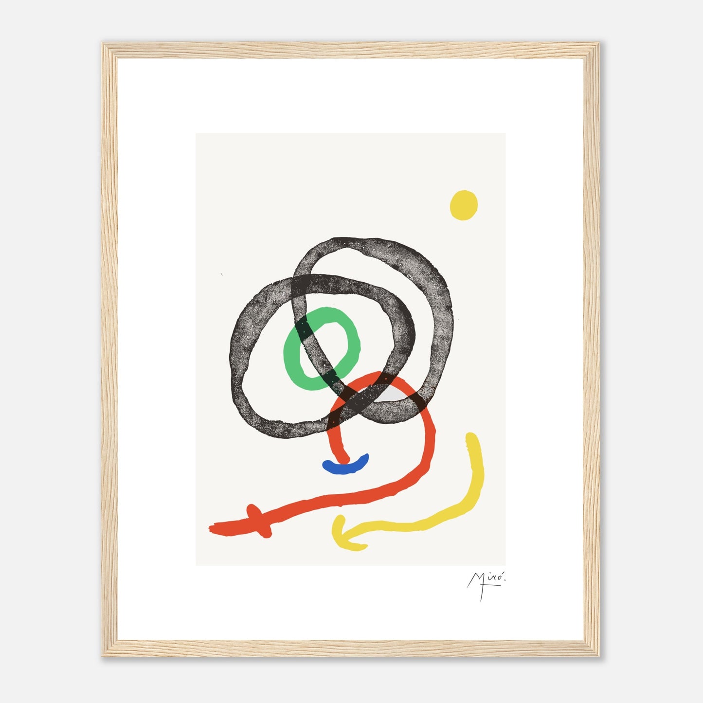 Joan Miró Swirl, 1967