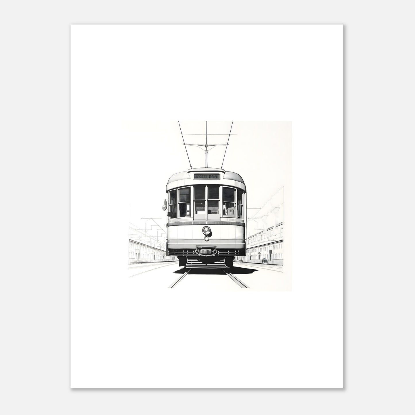 European Tram Detailed Drawing