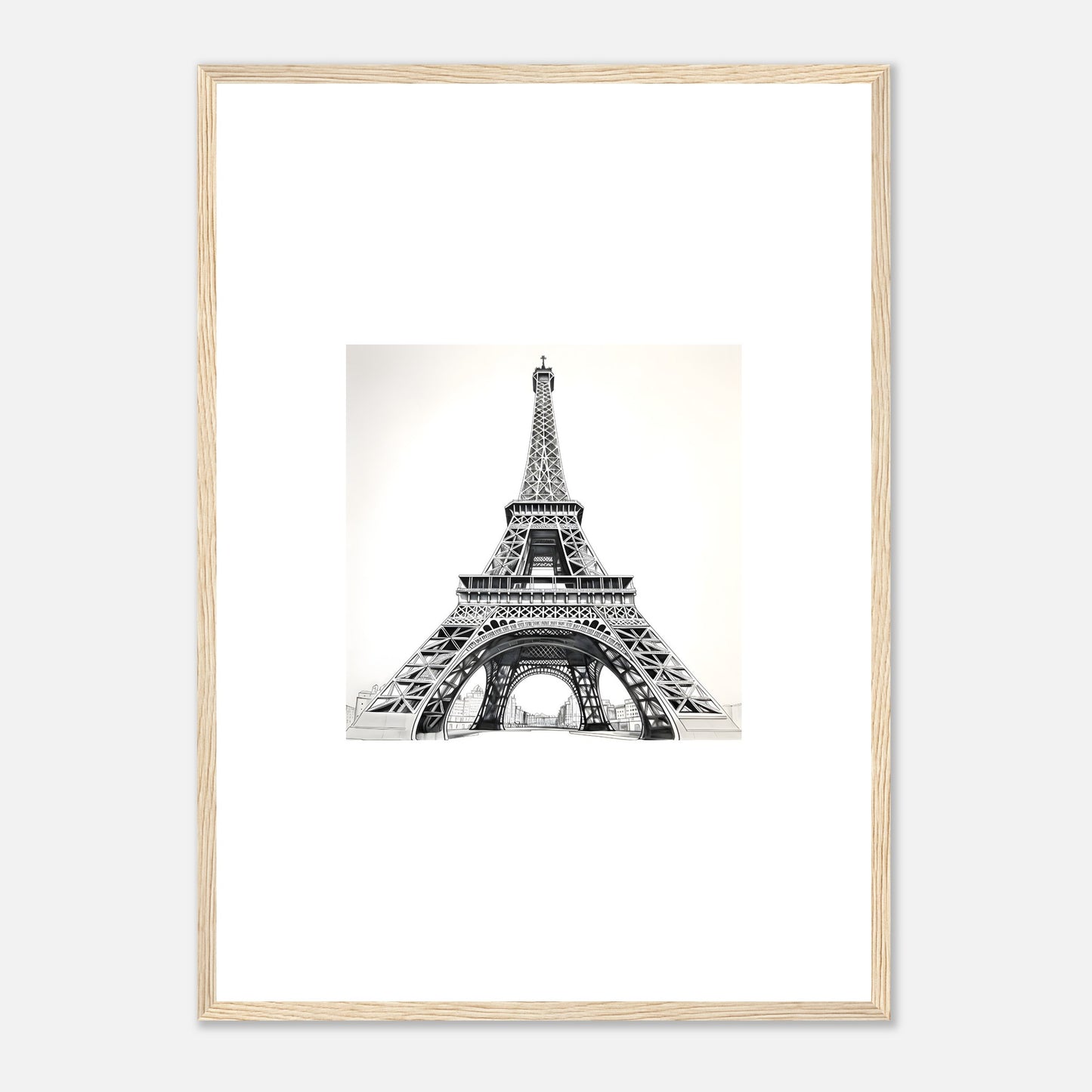 Eiffel Tower Detailed Drawing