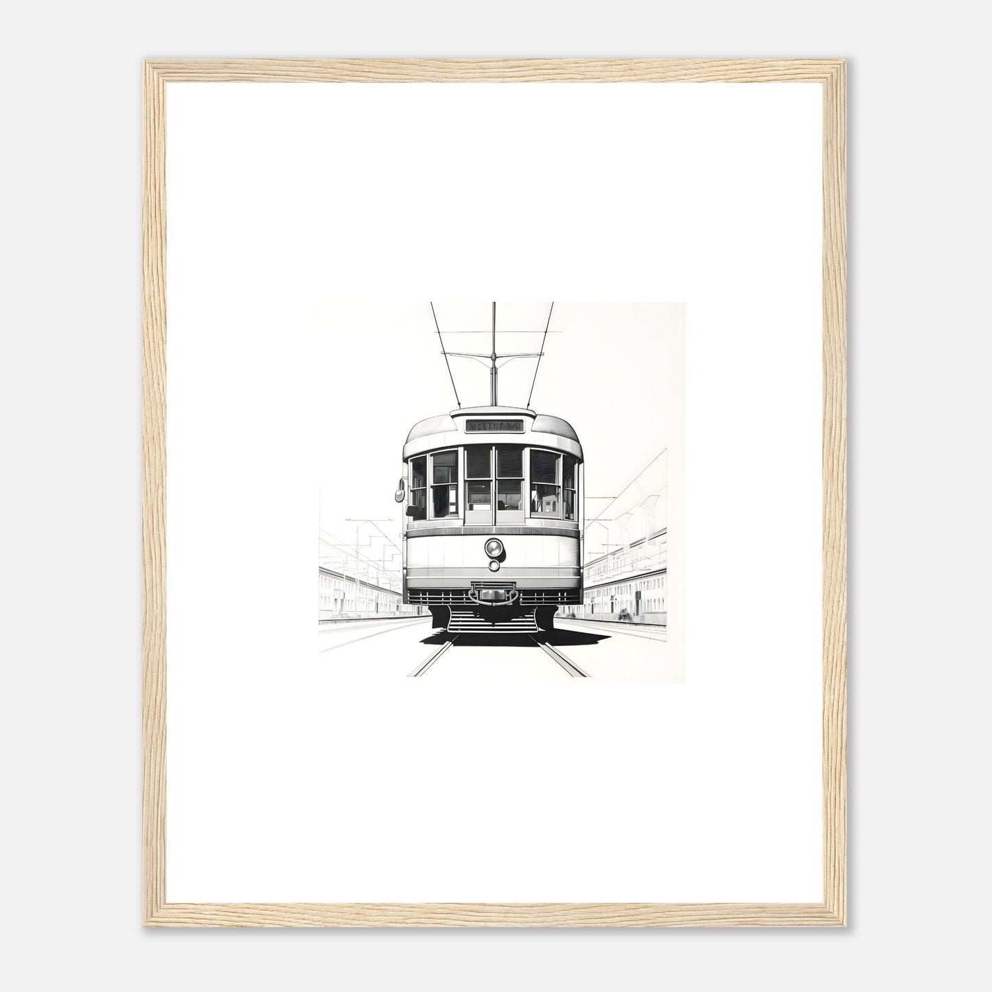 European Tram Detailed Drawing