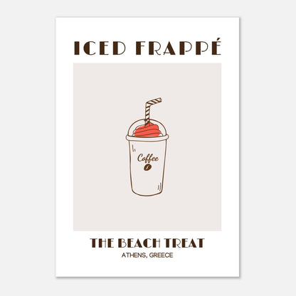 Frappé glacé : un régal au café de plage